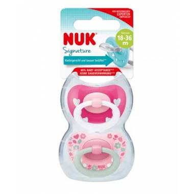 NUK 739696 SIGNATURE 18-36 manekenas 2 vnt. silikoninis