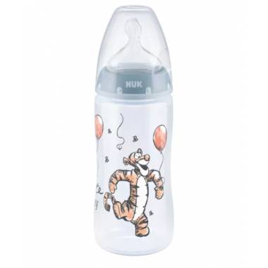 NUK 741022 FC+PP Buteliukas 300ml. su temperatūros indikatoriumi DISNEY KUBUŚ PUCHATEK silikoninis čiulptukas 0-6m-cy M