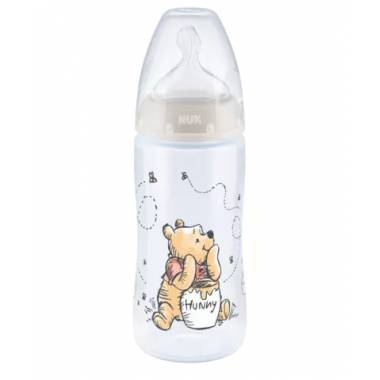 NUK 741022 FC+PP Buteliukas 300ml. su temperatūros indikatoriumi DISNEY KUBUŚ PUCHATEK silikoninis čiulptukas 0-6m-cy M