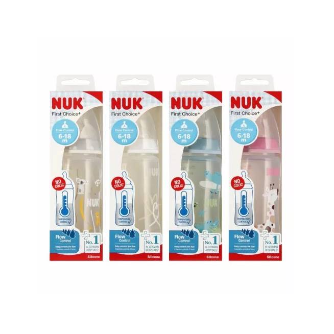 NUK 741088 FC+ 300 ml buteliukas su temperatūros indikatoriumi