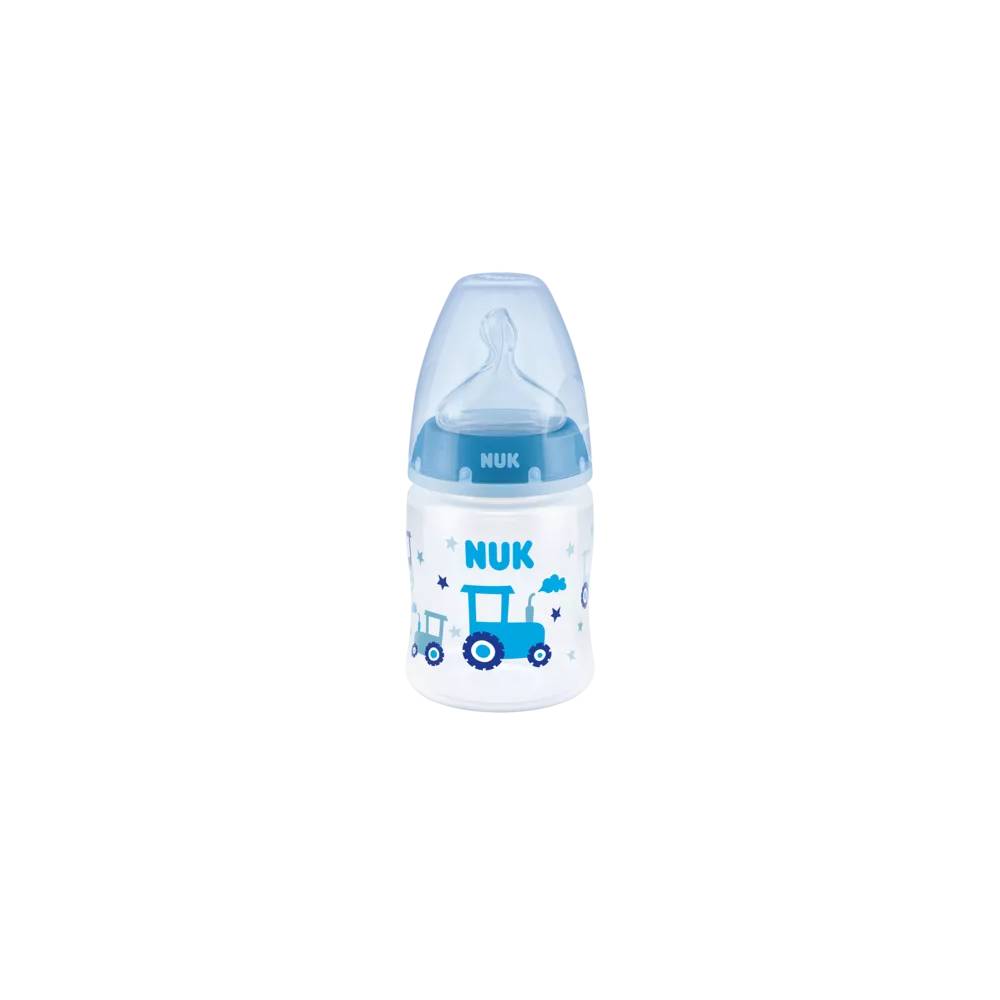 NUK 743875 FC+ PP 150 ml buteliukas su temperatūros indikatoriumi, silikoninis čiulptukas 0-6 mėn