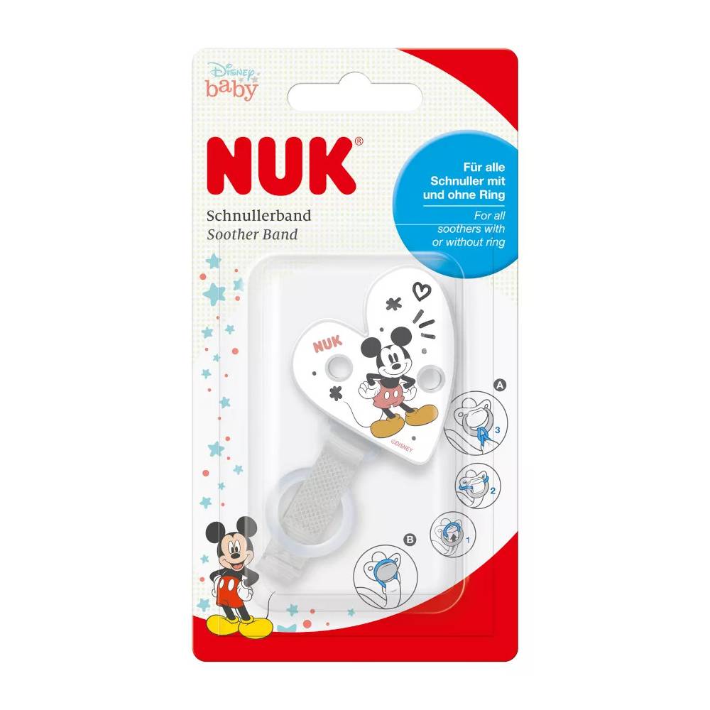 NUK 751448 DISNEY MICKEY Mousie čiulptukas su dirželiu