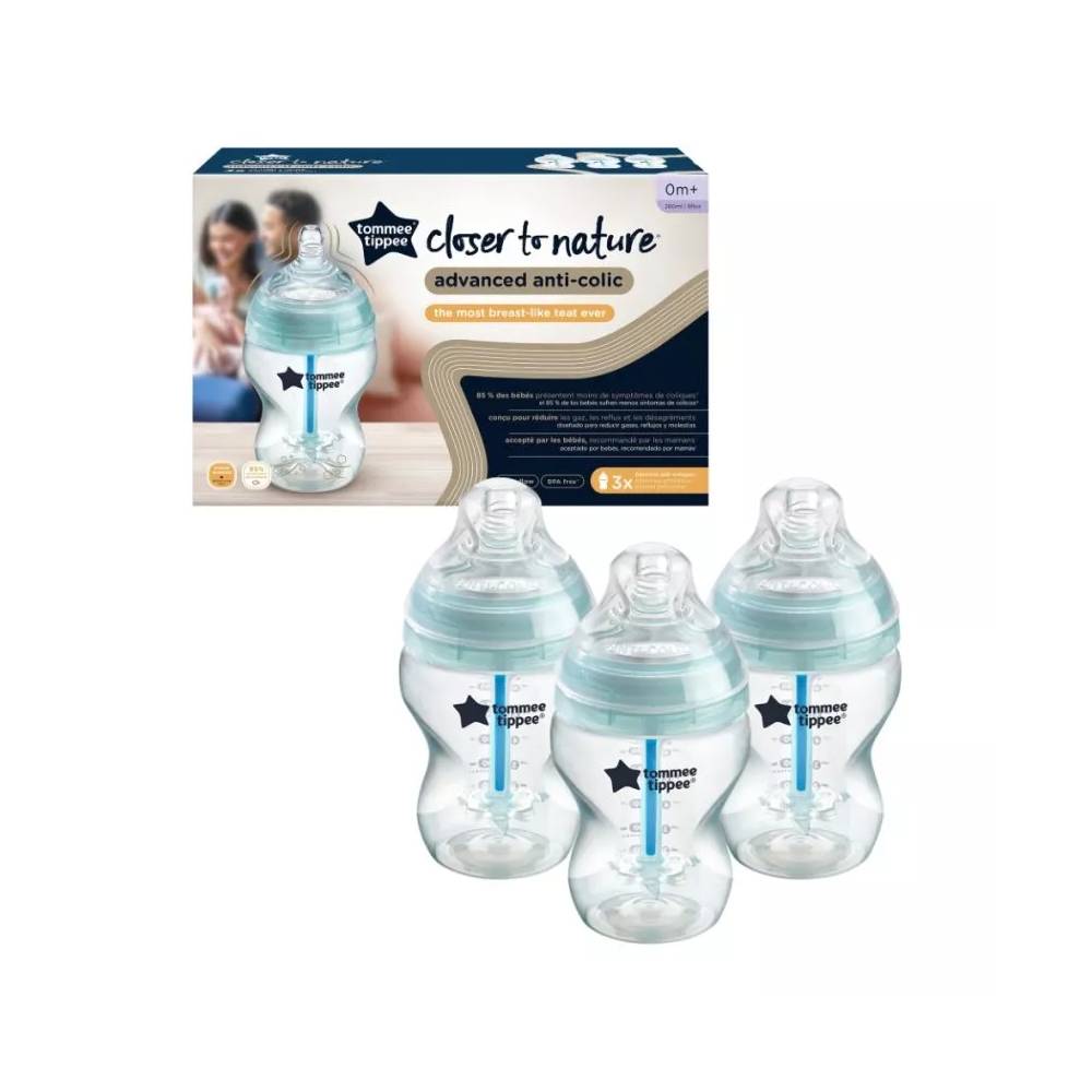 TOMMEE TIPPEE TTP422746 Plastikinis buteliukas nuo kolkos 260 ml 3pak