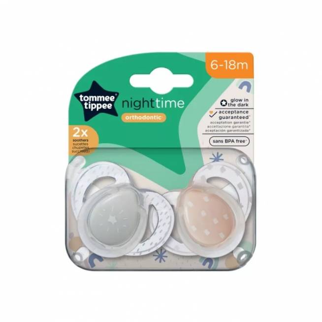 TOMMEE TIPPEE TTP43336297 NIGHT TIME manekenai 6-18m mix 2pak