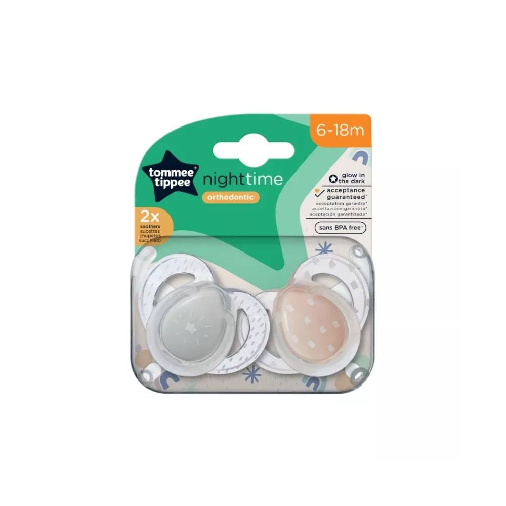 TOMMEE TIPPEE TTP43336297 NIGHT TIME manekenai 6-18m mix 2pak