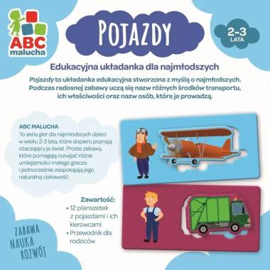 TREFL 01942 Mažylių transporto priemonių ABC žaidimas