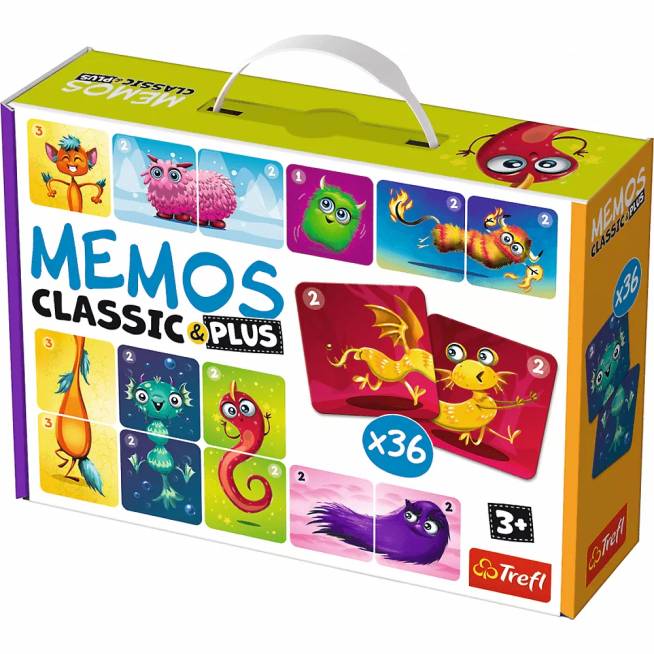 TREFL 02273 Memos Classic&plus Charming Monsters žaidimas