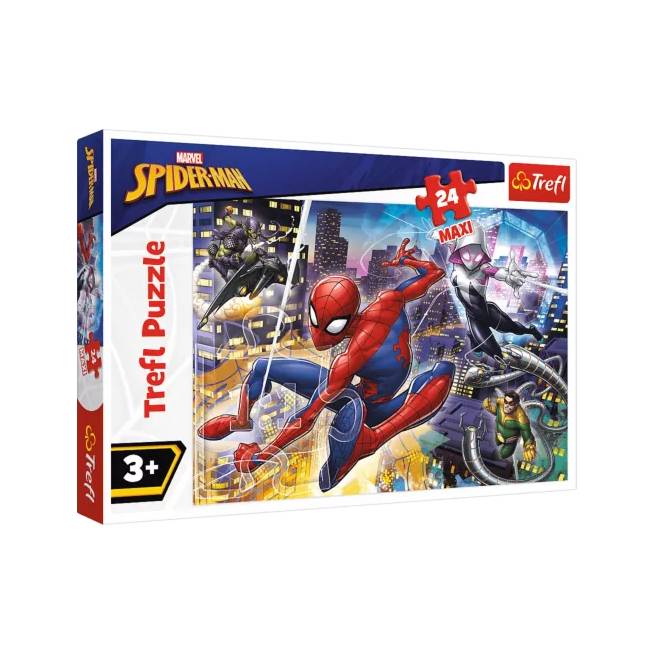 TREFL 14289 Dėlionė 24 MAXI Fearless Spider-Man*