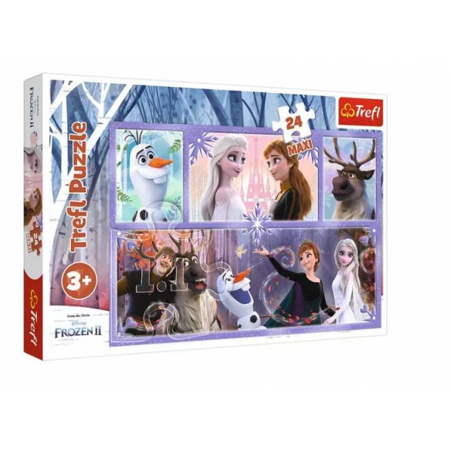 TREFL 14345 Dėlionė 24 MAXI Magijos kupinas pasaulis "Disney Frozen