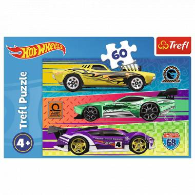 TREFL 17389 Dėlionė 60 lenktynių / Hot Wheels