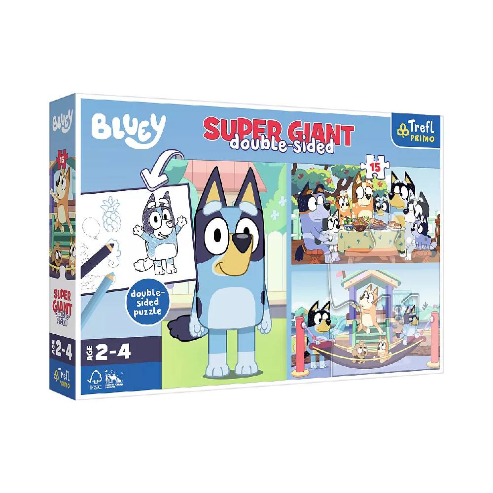 TREFL 42010 Dėlionė 15 GIANT Bluey adventure