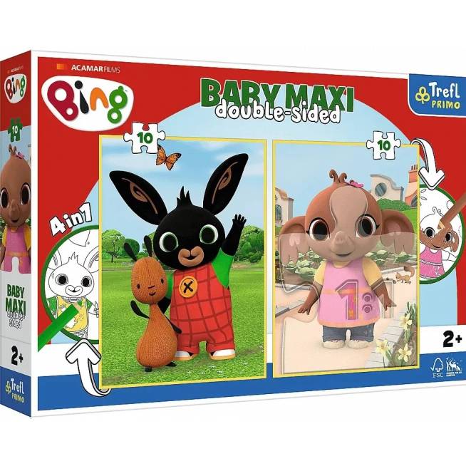 TREFL 43002 Baby MAXI 2x10 Bing Bunny Dėlionė