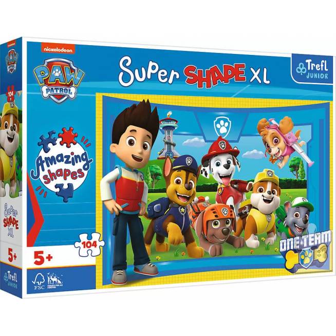 TREFL 50016 Dėlionė 104 XL Psi draugai / Paw Patrol