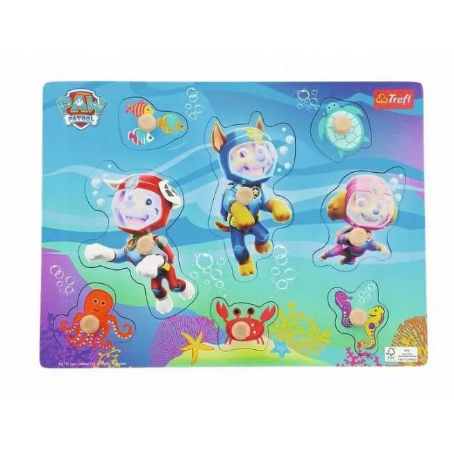 TREFL 61631 Medinis žaislas - Dėlionė vidutinio dydžio "Paw Patrol