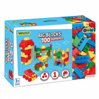 WADER 41593 Big Blocks laikrodis 100el.