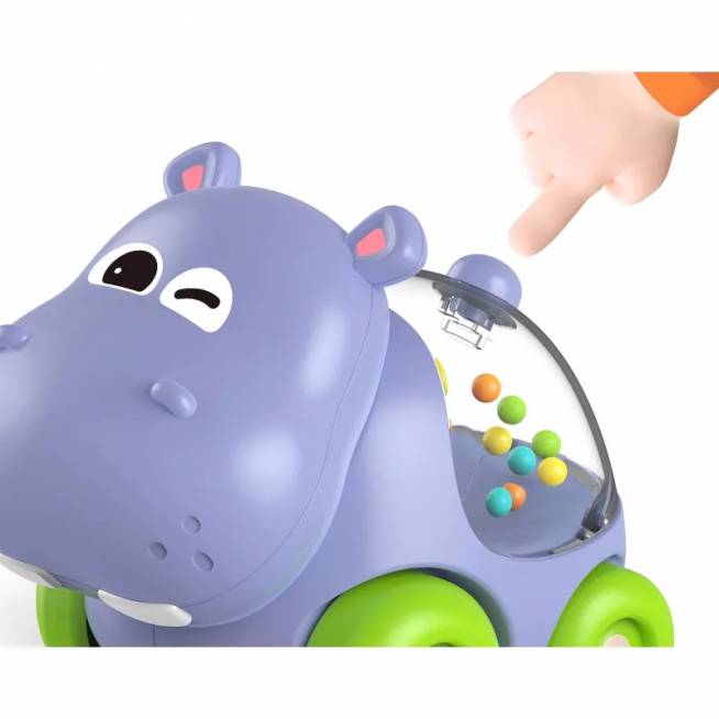 WOOPIE 47573 Rattle Car Hippo transporto priemonė