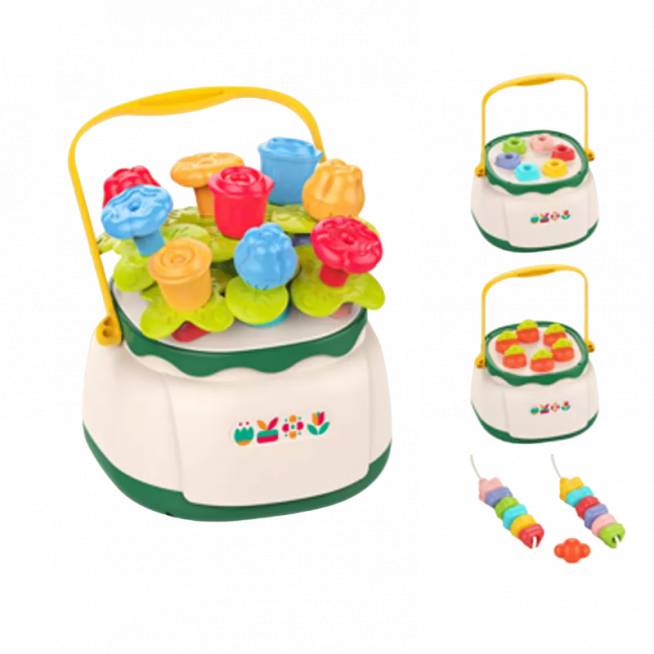 WOOPIE 49591 Mokomoji dėlionė "Gėlių krepšelis Sorter