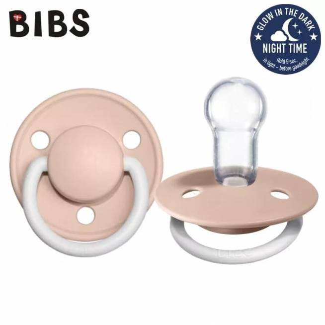 BIBS 1010256 DE LUX ONE SIZE BLUSH NIGHT čiulptukas