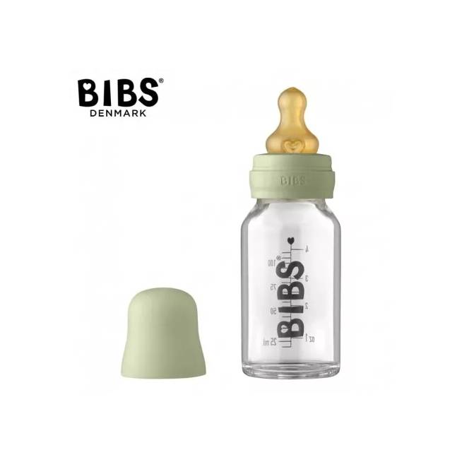 BIBS 5013250 Antikolikinis stiklinis buteliukas 110 ml Šalavijas