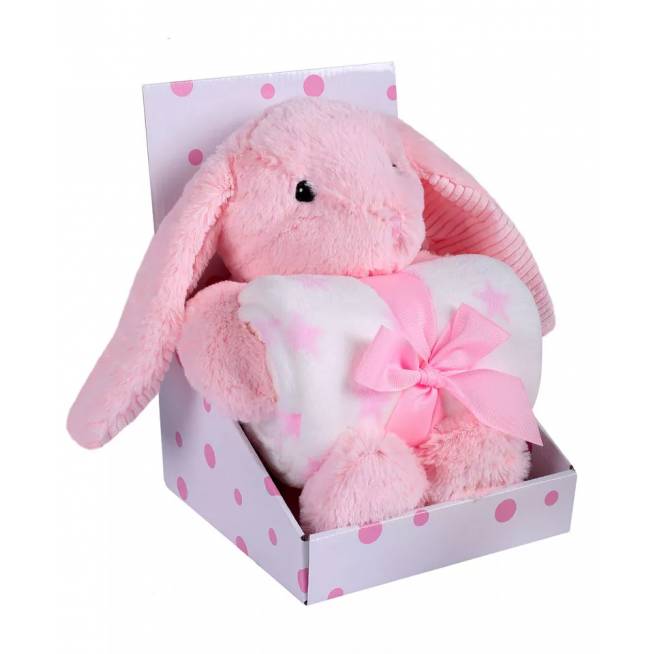 EASY CARE 562 Antklodė + pliušas PINK RABBIT