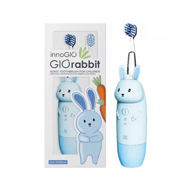 INNOGIO GIO-455BLUE GIOrabbit dantų šepetėlis vaikams mėlynos spalvos