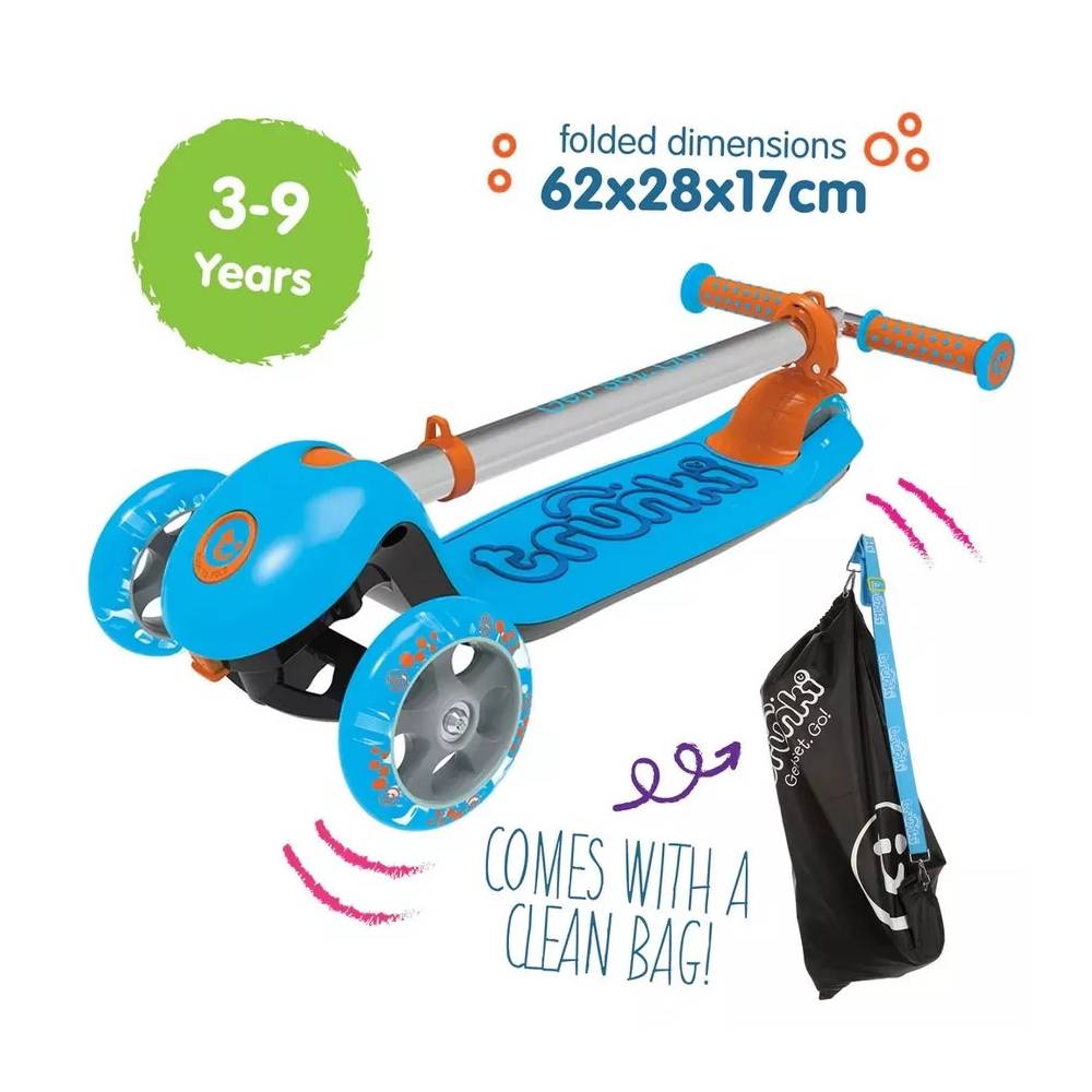 TRUNKI TRU-SCL-EU-ZZ-01 "Trunki" sulankstomas paspirtukas - mėlynas, didelis