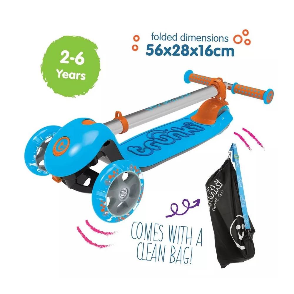 TRUNKI TRU-SCS-EU-ZZ-01 "Trunki" sulankstomas paspirtukas - mėlynas, mažas