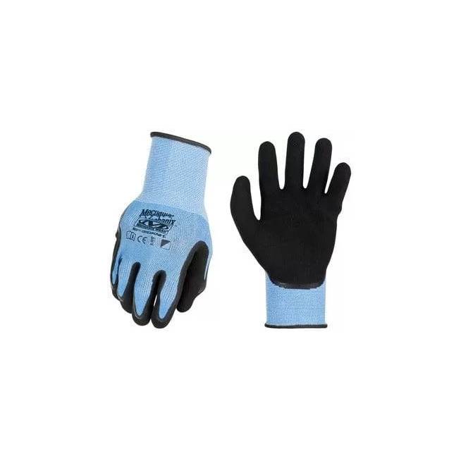 Pirštinės pirštuotos Mechanix Wear S1CB-03-010, tekstilė/lateksas, mėlyna/juoda, XL