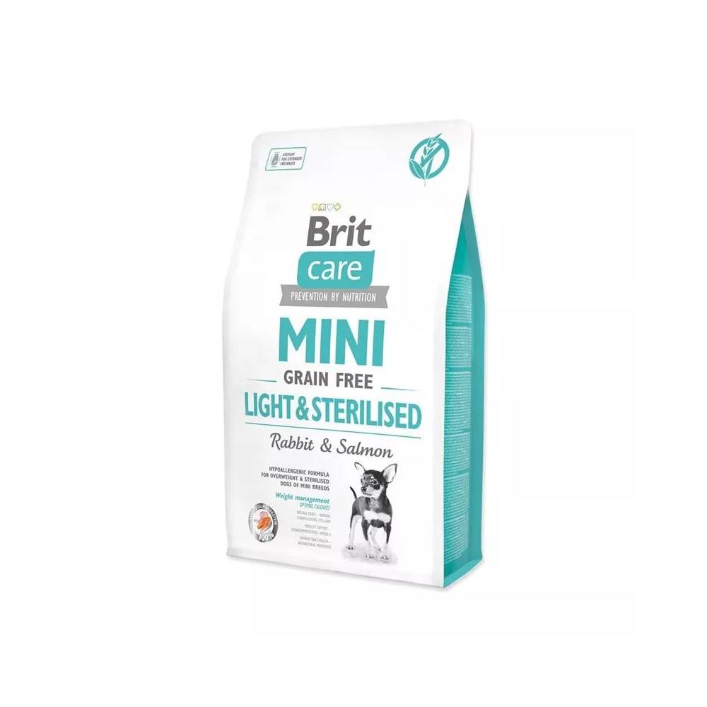 Sausas šunų maistas Brit Care Mini Light&Sterilised, triušiena / lašiša, 2 kg