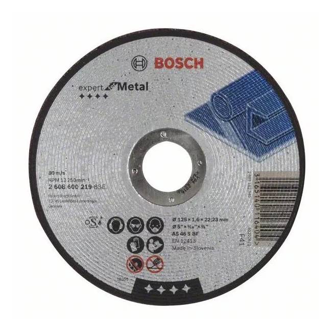 Pjovimo diskas Bosch, 125 mm x 1.6 mm x 22.23 mm