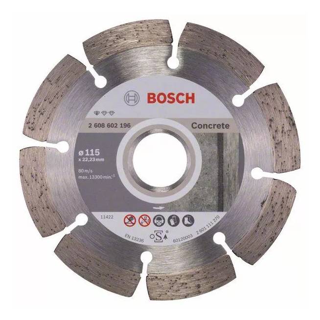 Pjovimo diskas Bosch, 115 mm x 22.23 mm x 1.6 mm