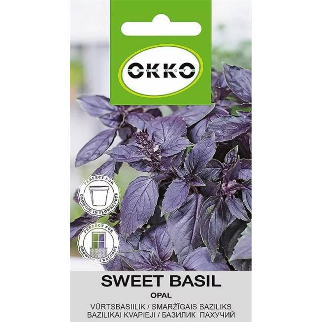 Sėklos Okko bazilikai Opal, 0.4 g