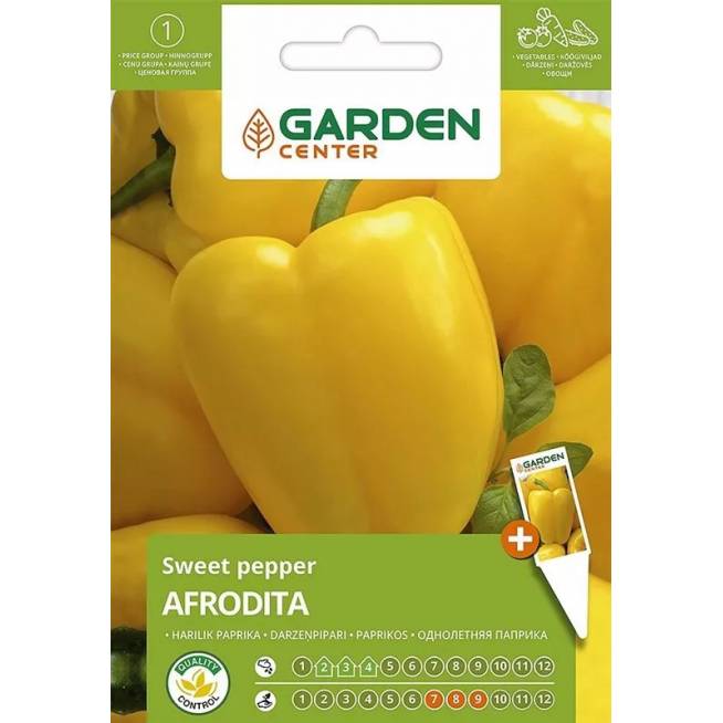 Sėklos Garden Center, paprikos Afrodita, 0.2 g