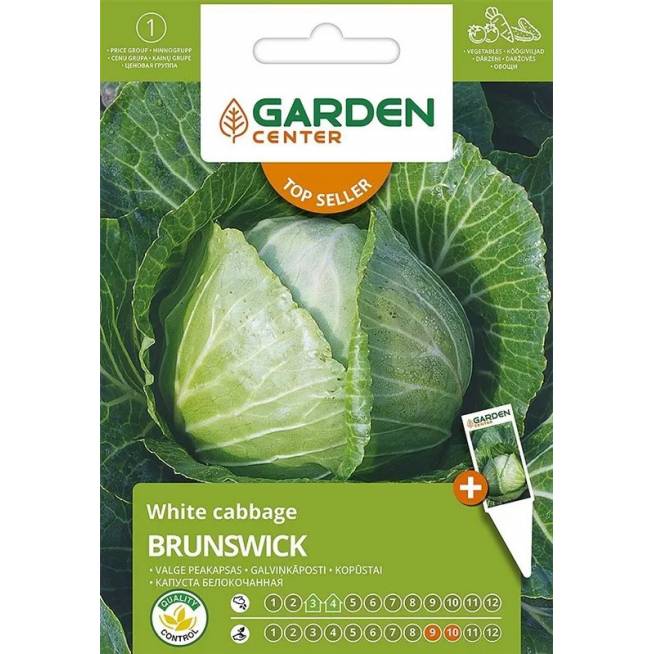 Sėklos Garden Center, kopūstai Brunswick, 2 g