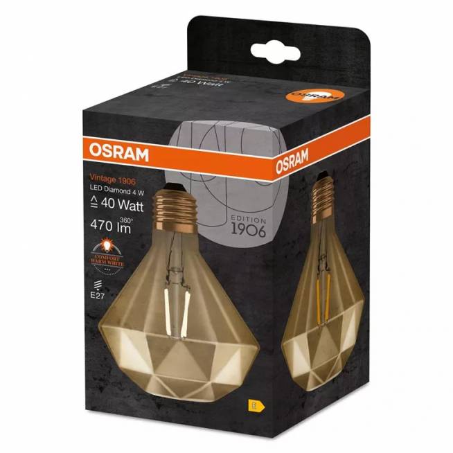 Lemputė Osram LED, E27, balta, E27, 4.5 W, 470 lm