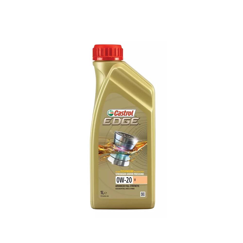 Variklių alyva Castrol Edge Titanium 0W - 20, sintetinis, lengviesiems automobiliams, 1 l