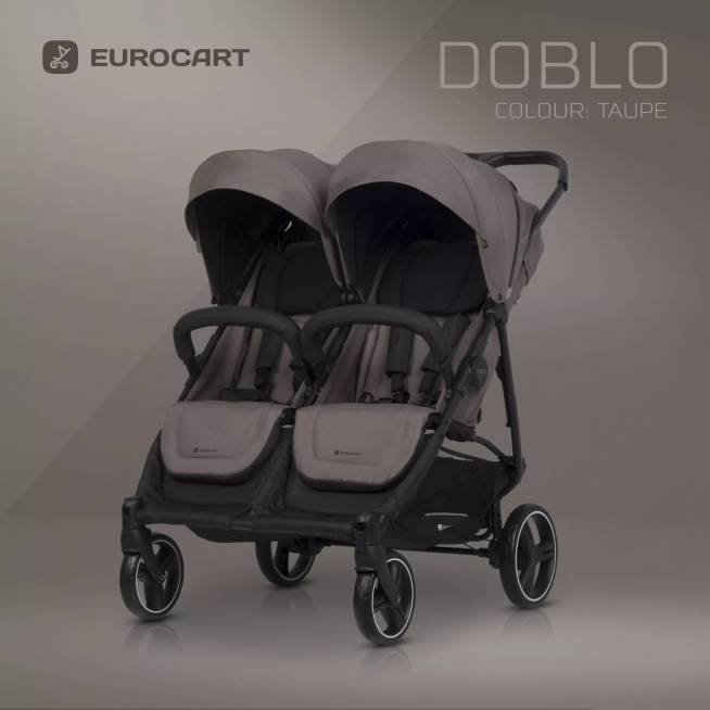 EURO-CART Vaikiškas vežimėlis DOBLO TAUPE