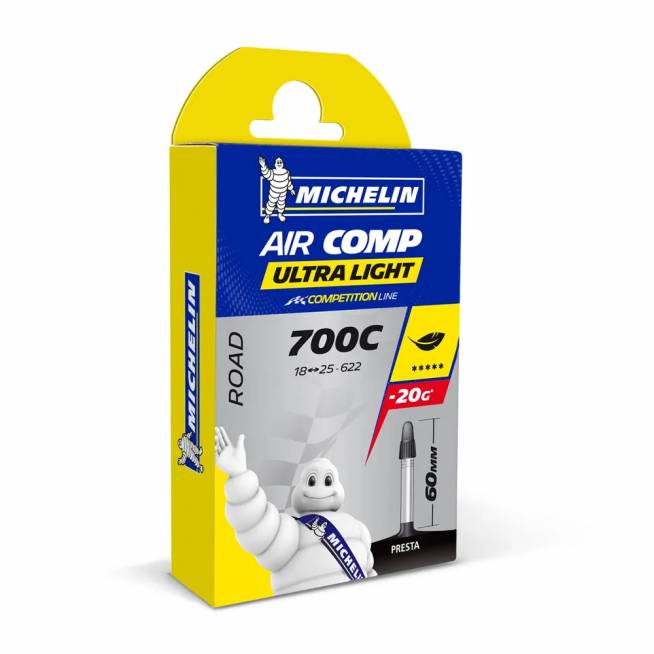 Kamera MICHELIN TUBE AIR COMP ULTRALIGHT GAL-FV 60MM 700x18/25