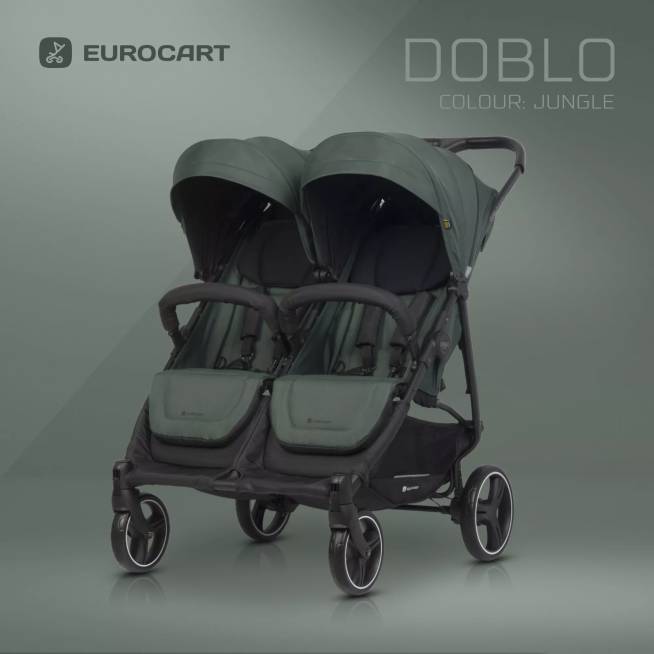 EURO-CART Vaikiškas vežimėlis DOBLO JUNGLE