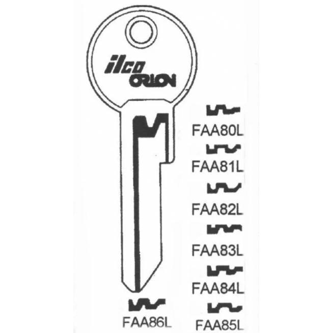 Raktų ruošinys Jma FAA8Ll, FB13, 1 vnt