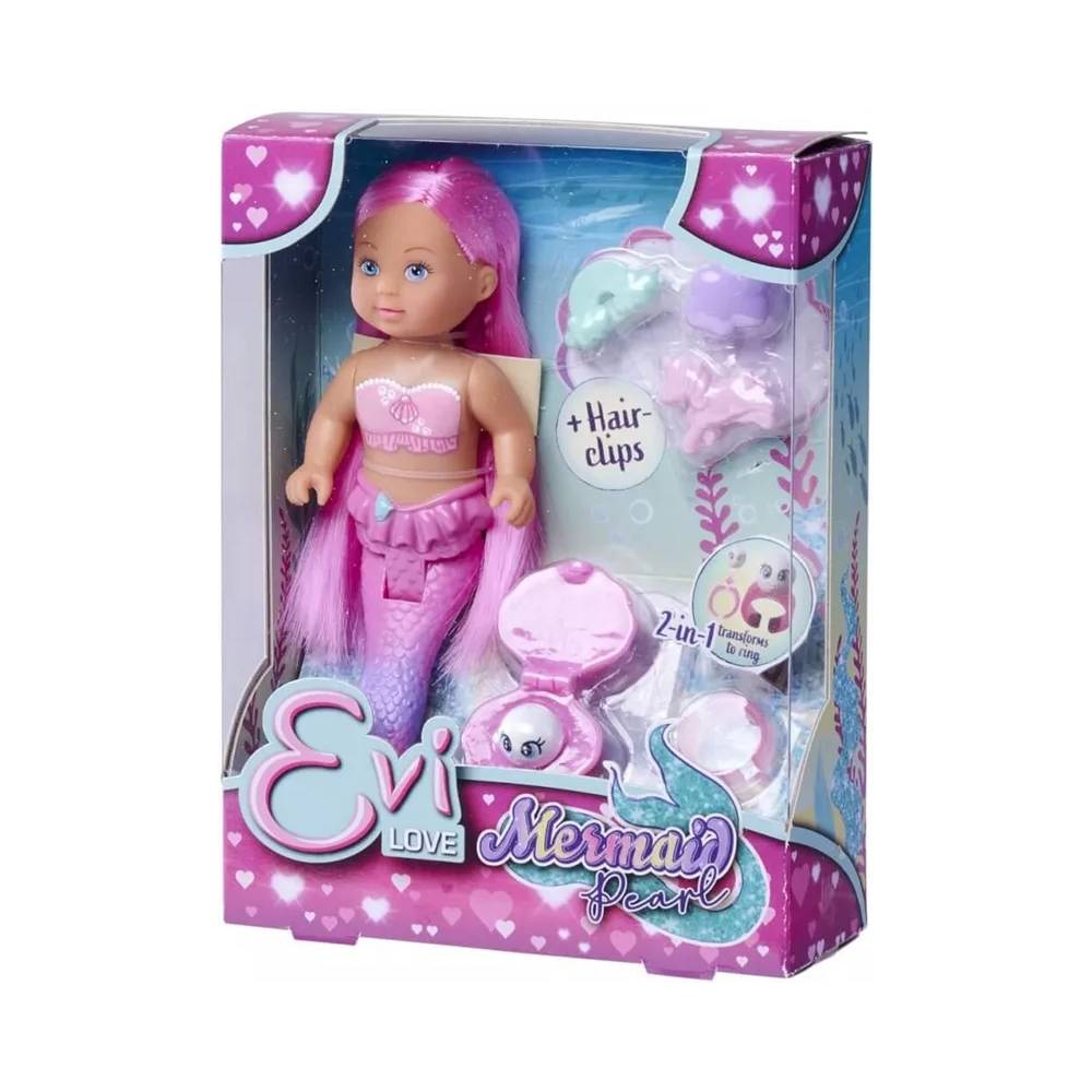 Lėlė su priedais Simba Evi Love Mermaid Pearl 105733699, 16 cm