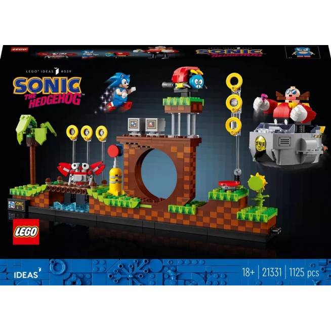 Konstruktorius LEGO Ideas Ežiukas Sonic ™. Žaliųjų kalvų zona 21331, 1125 vnt.