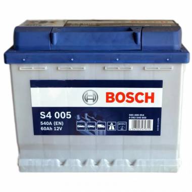 Akumuliatorius Bosch S4, 12 V, 60 Ah, 540 A