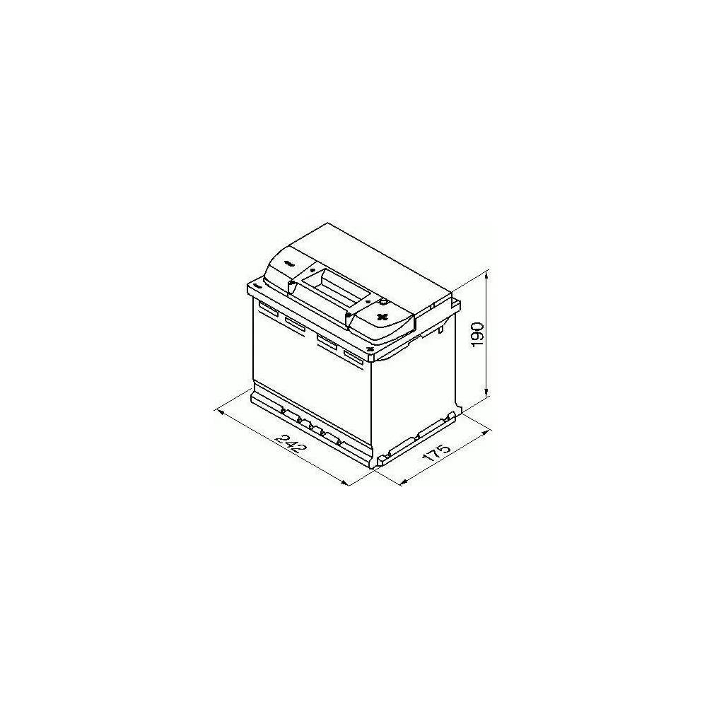 Akumuliatorius Bosch S4, 12 V, 60 Ah, 540 A