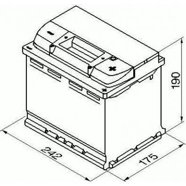 Akumuliatorius Bosch S4, 12 V, 60 Ah, 540 A