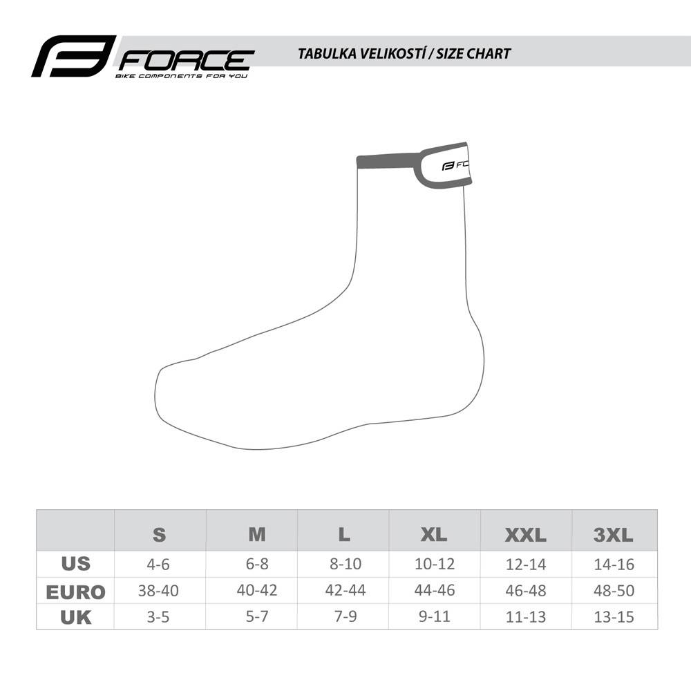 Antbačiai FORCE PU Dry (juoda) 37-39 S