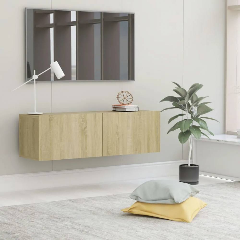 TV Stands and Wall-Mounted Shelves in Various Materials and Colors