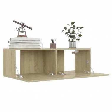 TV Stands and Wall-Mounted Shelves in Various Materials and Colors