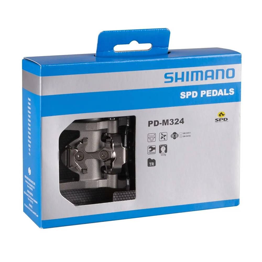 Pedalai SHIMANO M324 vienos pusės SPD (aliuminiai)