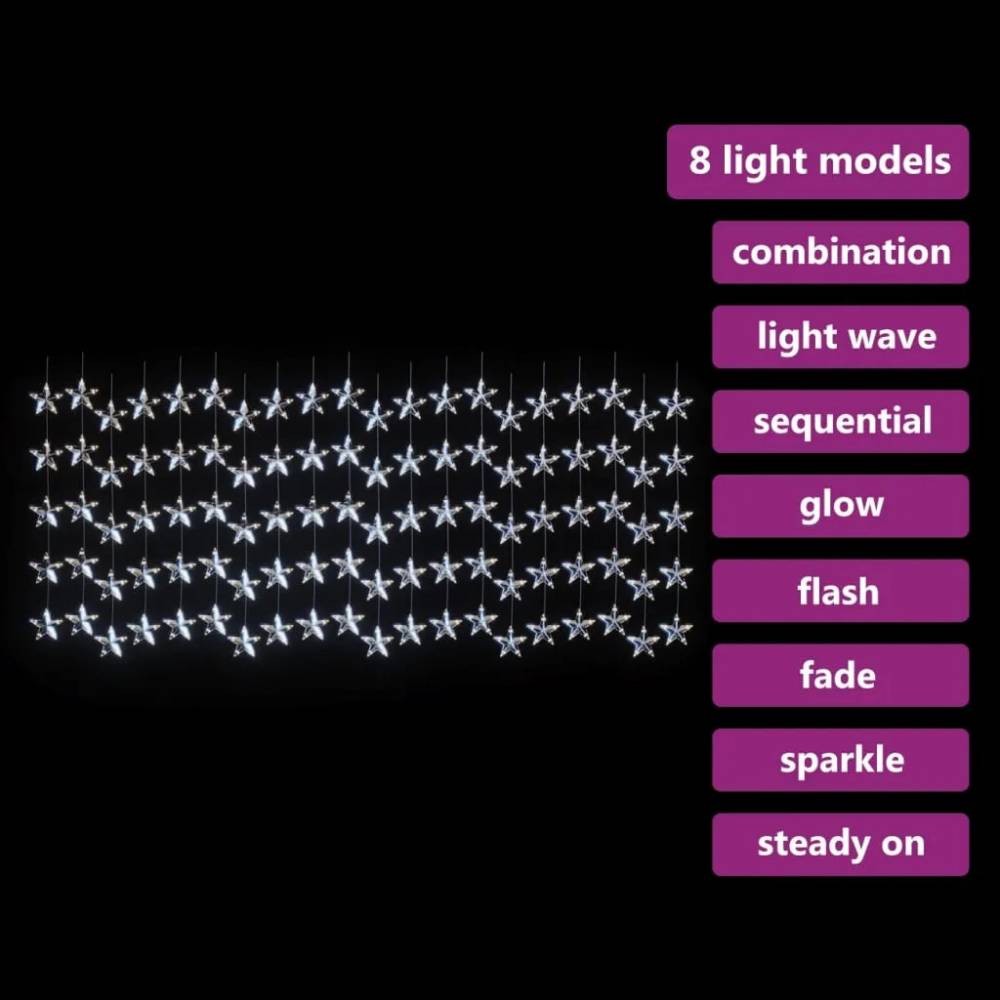 LED žvaigždžių užuolaida